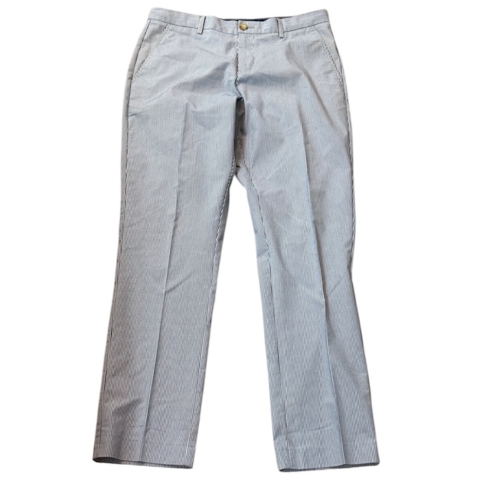 Tommy Hilfiger Men's Blue and White Striped Golf Chinos Size 36